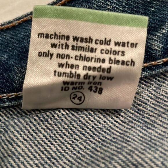 Gitano VTG 90s High Waisted Tapered Denim Mom Blue Jeans Womens Size 14 Short - Picture 12 of 13